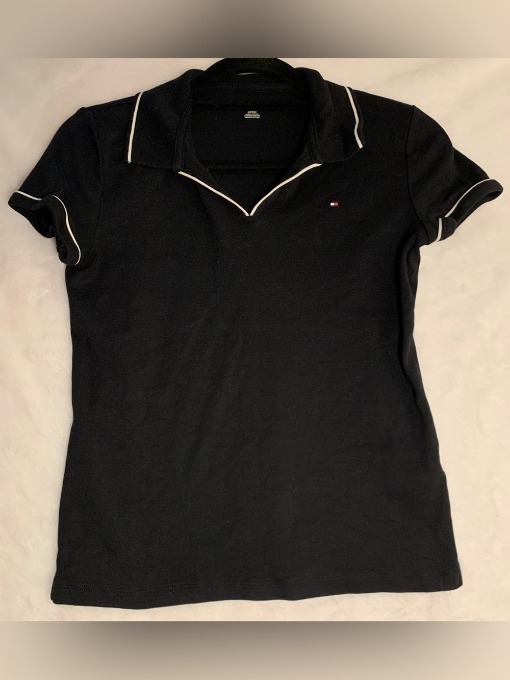 Tommy Hilfiger Polo Top with White Piping